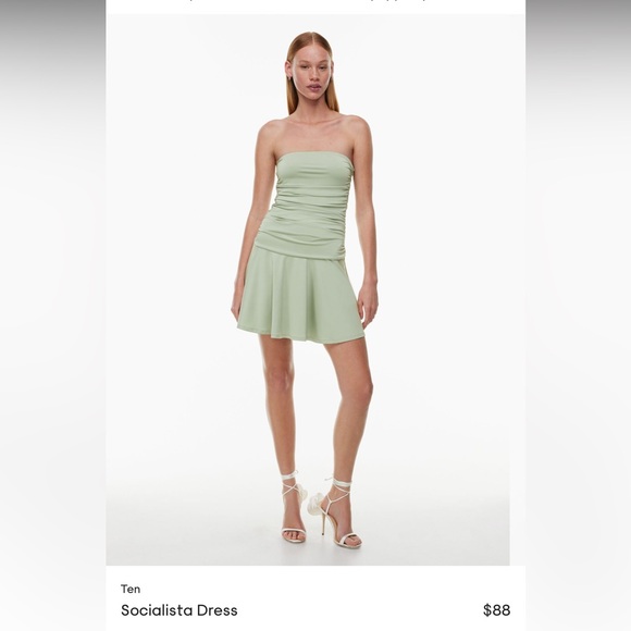 Saga Green mini dress - Picture 2 of 5